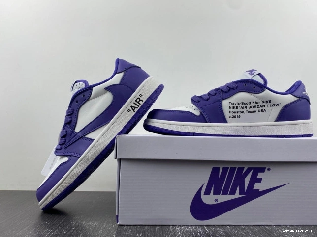 X CUSTOM AIR JORDAN DM7890-386 TRAVIS X OFF-WHITE 1 SCOTT 1211